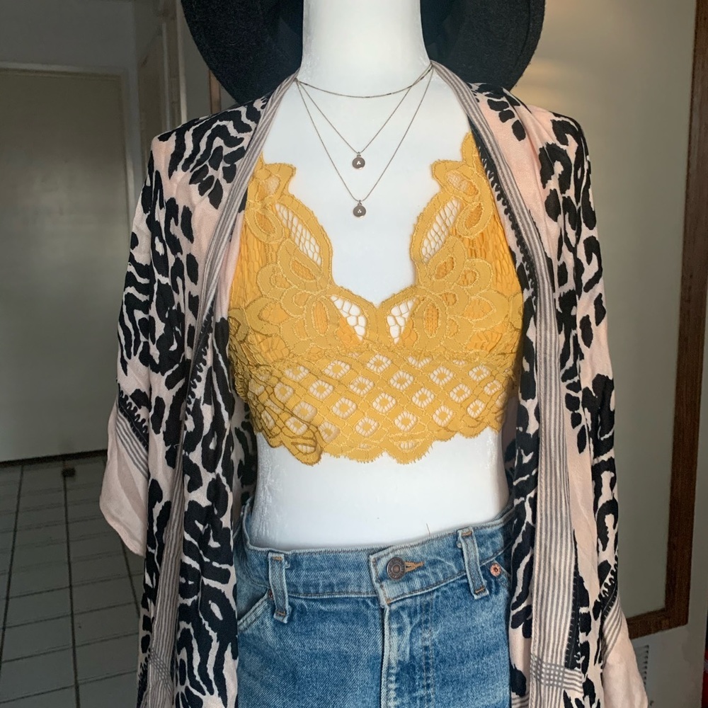 Yellow Lace bralette